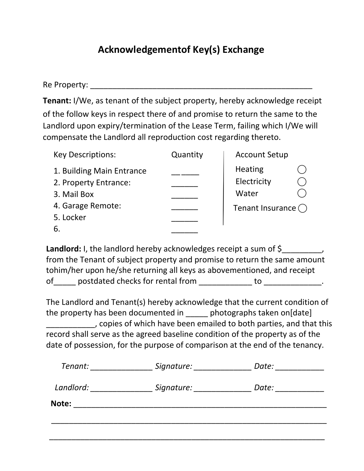 Acknowledgement of Key(s) Exchange - page 1
